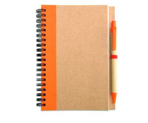SONORA PLUS Eco-Friendly Recycled Notebook with Pen Set - GiftRetail IT3775