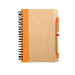 SONORA PLUS Eco-Friendly Recycled Notebook with Pen Set - GiftRetail IT3775