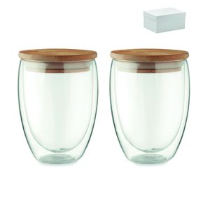 TIRANA SET Set of 2 glasses 350 ml in box - GiftRetail MO6739