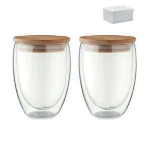 TIRANA SET Set of 2 glasses 350 ml in box - GiftRetail MO6739