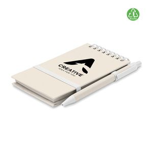 MITO SET Eco-Friendly A6 Notebook and Pen Set from Recycled Milk Cartons - GiftRetail MO6837