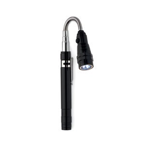 STRECH Extendable Magnetic LED Torch with Clip and Batteries - GiftRetail MO8621