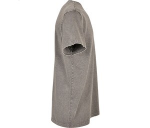 BUILD YOUR BRAND BY190 - ACID WASHED ROUND NECK TEE