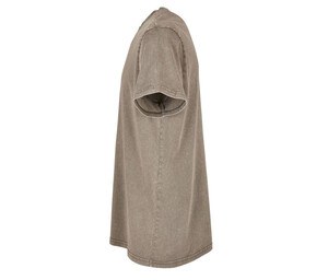 BUILD YOUR BRAND BY190 - ACID WASHED ROUND NECK TEE