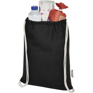 Oregon 140 g/m² GRS recycled cotton drawstring bag - EgotierPro 120735