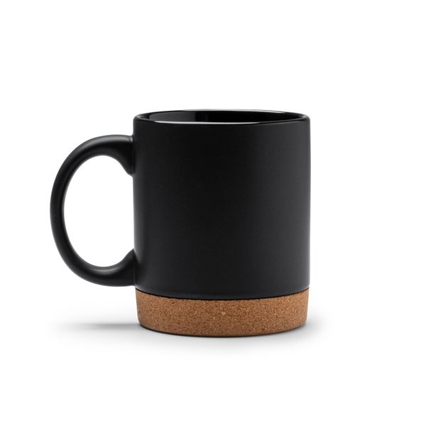 Claps 74331 - Matte Ceramic Mug with Removable Cork Base