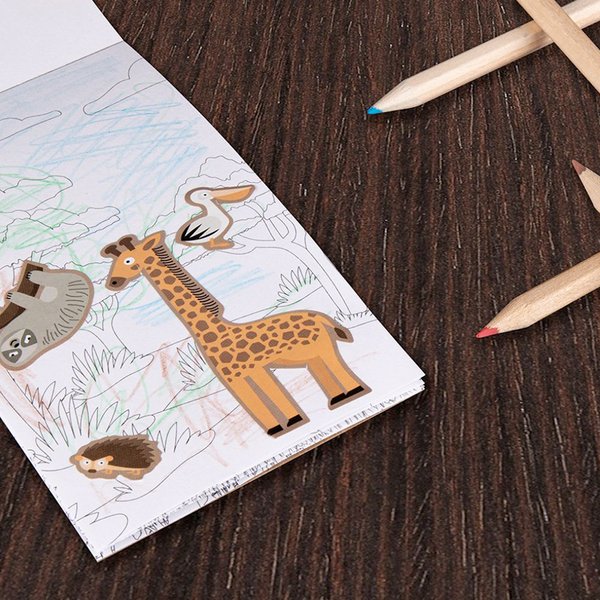 Claps 96151 - Funny Sticker Notebook for Creative Kids