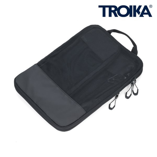 TROIKA BBL56 - Schwarze Kompressions-Packwürfel