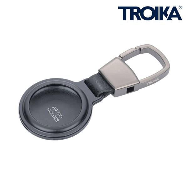 TROIKA KR2505 - Versatile AirTag Holder with Carabiner Clip