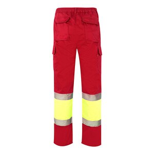 Velilla 36052 - Two-tone twill trousers (210g/m²), lined, multi-pocket, in cotton (20%) and polyester (80%)