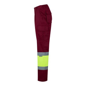 Velilla 36056 - Two-tone multi-pocket twill trousers (210g/m²), in cotton (20%) and polyester (80%)