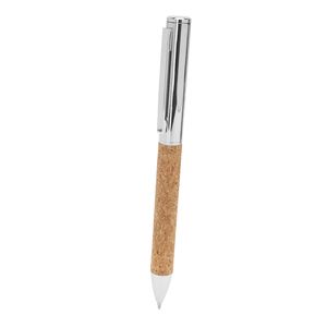 ARTUR Metal ball pen in chrome plated finish and cork grip