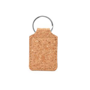 Stamina KO4053 - HIBIS Classic natural cork keyring with metal ring