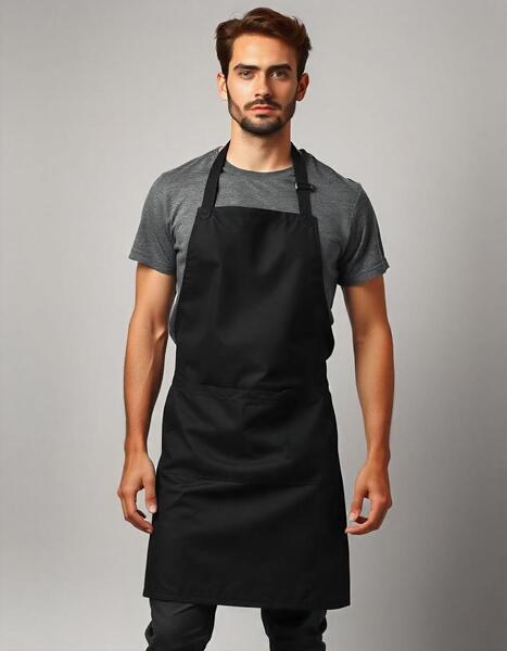 Roly DE9129 - Premium Chef Apron with Double Pocket and Tie-Straps