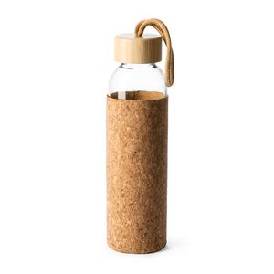 LAWAS Glass bottle with natural cork casing - EgotierPro BI4136