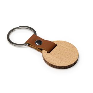 MARBEL Natural wood keychain in two formats