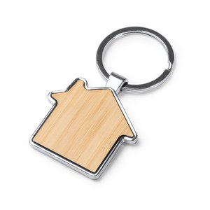 Duplex Bamboo House Keychain - EgotierPro KO1148