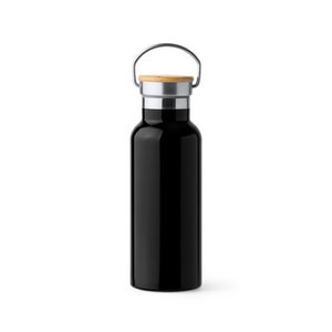 Claps 52366 - Doppelwandige Thermoflasche mit Bambusdeckel