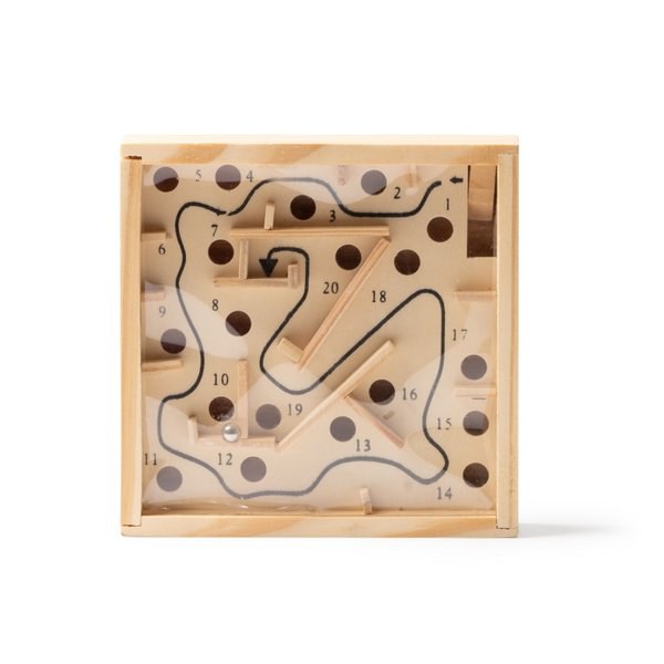 Claps 95214 - Wooden Skill Maze Challenge Game