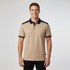 Velilla 36148 - Two-tone stretch piqué polo shirt (200g/m²) with short sleeves, in polyester (96%) and elastane (4%)