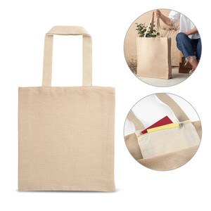 Juco bag (275 g/m²) with inner pocket in 100% cotton (120 g/m²) - Egotier 92937