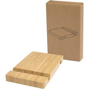 Bubup bamboo 2-angled tablet and phone stand - EgotierPro 104603
