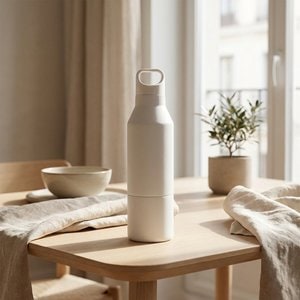 Odessy 600 ml Isolierflasche und 300 ml Becher aus RCS recyceltem Edelstahl - EgotierPro 100840