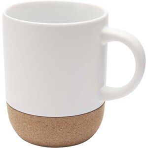 Billie 300 ml ceramic mug with cork details and matt finish - EgotierPro 100847