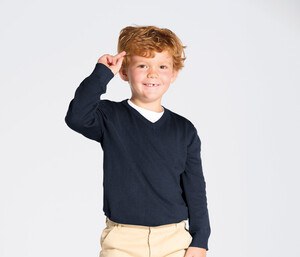 JHK JK161K - Pullover mit V-Ausschnitt