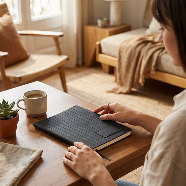 TINTRAY A5 notebook in smokey PU