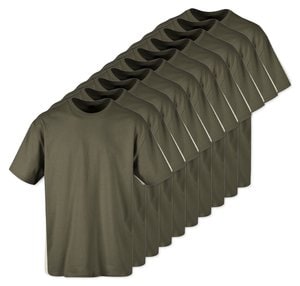 Pack mit 10 Build Your Brand BY102 - Komfortables Oversize T-Shirt für Herren