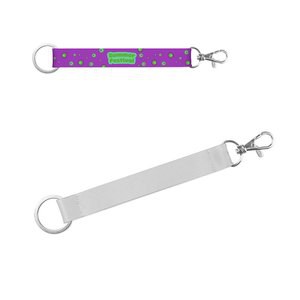 Lanyard'In 94420 - Kurzes Lanyard aus Polyester mit Ring und Karabiner, geeignet für Sublimation