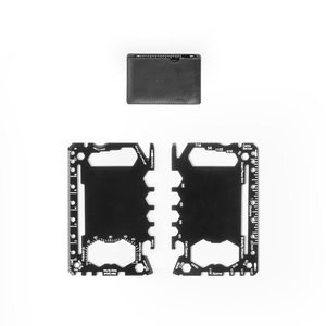 Stainless steel multifunction card with 20 functions - Egotier 98166