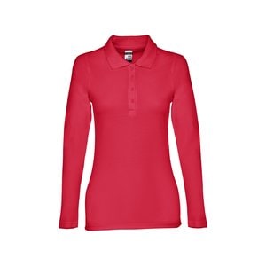 TH Clothes 11174 - Damen Langarm-Poloshirt