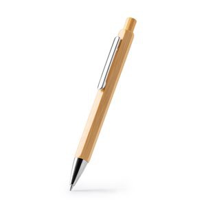 Stamina BL1772 - ALISTER Hexagonal pen with metal body and bamboo push button