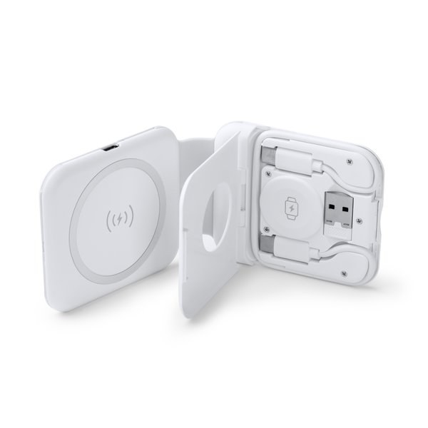 LAREDO Faltbares kabelloses 3-in-1-Ladegerät mit einer Leistung von 15 W