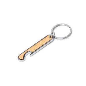 Stamina KO1875 - RESTON Steel and bamboo keyring with bottle opener