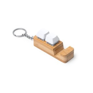 Stamina KO1904 - GALION Bamboo keyring with smartphone holder