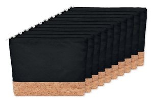 Pack of 10 GiftRetail MO9817 - PORTO BAG Eco-Friendly Cork & Cotton Cosmetic Travel Bag