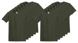 Pack mit 12 Fruit of the Loom SC220 - Herren T-Shirt Rundhalsausschnitt