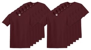 Pack mit 120 Fruit of the Loom SC220 - Herren T-Shirt Rundhalsausschnitt
