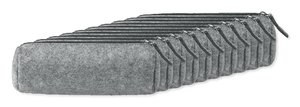 Pack mit 10 GiftRetail MO9819 - PENLO Schlampermäppchen Filz