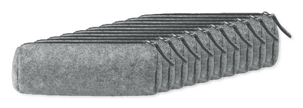 Pack mit 10 GiftRetail MO9819 - PENLO Schlampermäppchen Filz