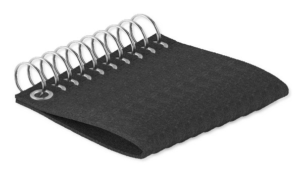 Pack mit 100 GiftRetail MO6508 - SUORA RPET-Filz-Schlüsselanhänger