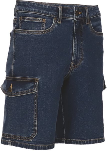 Valento BEVASAM - Denim-Cargo-Shorts SAMUEL