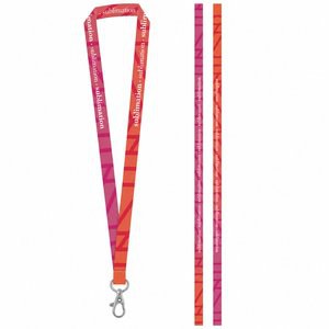 Lanyard'In 94972S - Gedrucktes Muster von SET Lanyard SUBLIMATION Long II (20 mm) mit 20-mm-Schnellverschlusskarabiner