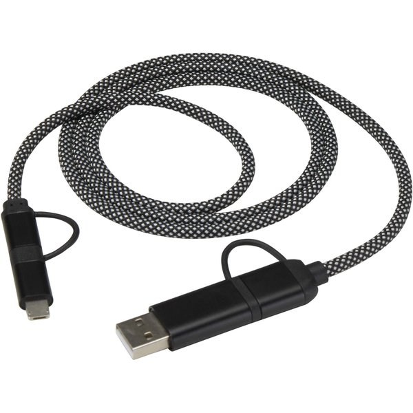 SMART 65 W, 100 cm, RCS-zertifiziertes magnetisches 5-in-1-Ladekabel - EgotierPro 124495