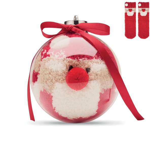 SNUG L Weihnachtsbaumkugel mit Socken - GiftRetail CX1586