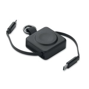 SKILFUL Einziehbares 100W-Typ-C-Kabel - GiftRetail MO3145