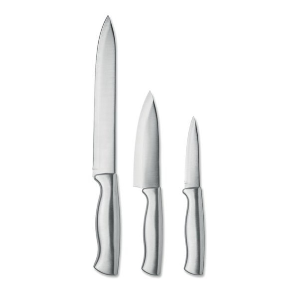 COCINERO Messer-Set Edelstahl 3-tlg. - GiftRetail MO3203